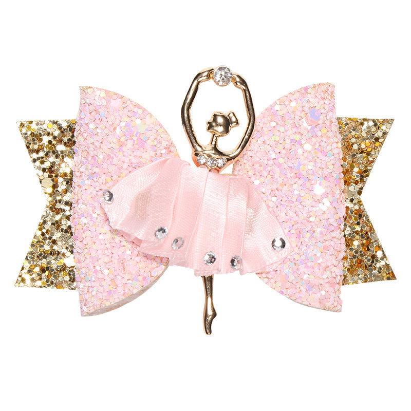 Wholesale Ballet Girl Glitter Rhinestone Hair Clips